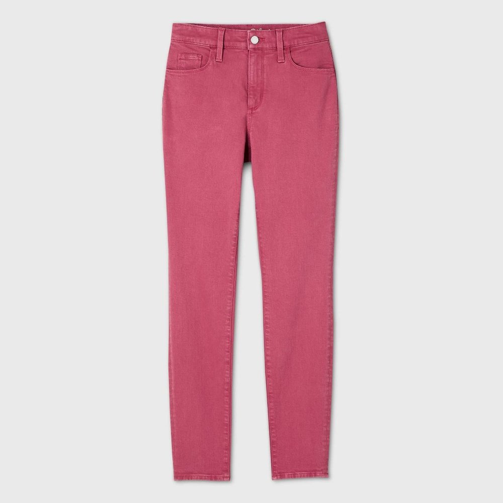 Women's High-Rise Skinny Jeans - Pink - Picture 4 of 4